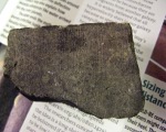 Appley Bridge Meteorite, cut face